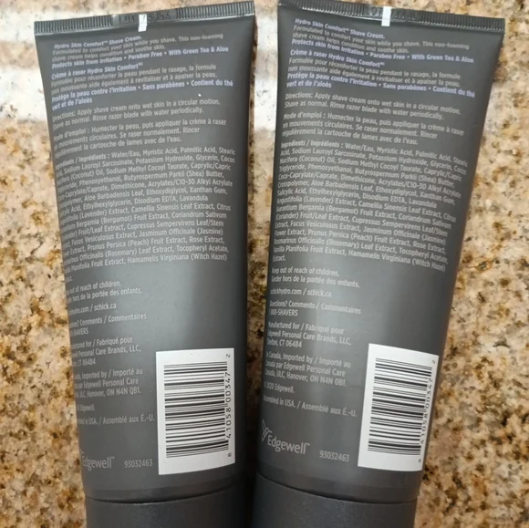 2 Schick Hydro Skin Comfort Razor Bump Fighting Green Tea & Aloe Shave creams - Picture 2 of 2